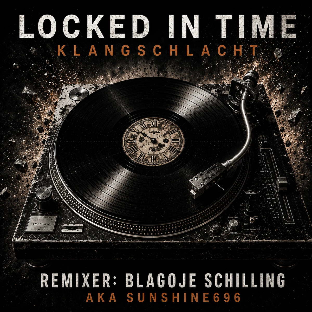 Cover Artwork: Locked in Time – Klangschlacht Remix by Sunshine696 aka Blagoje Schilling